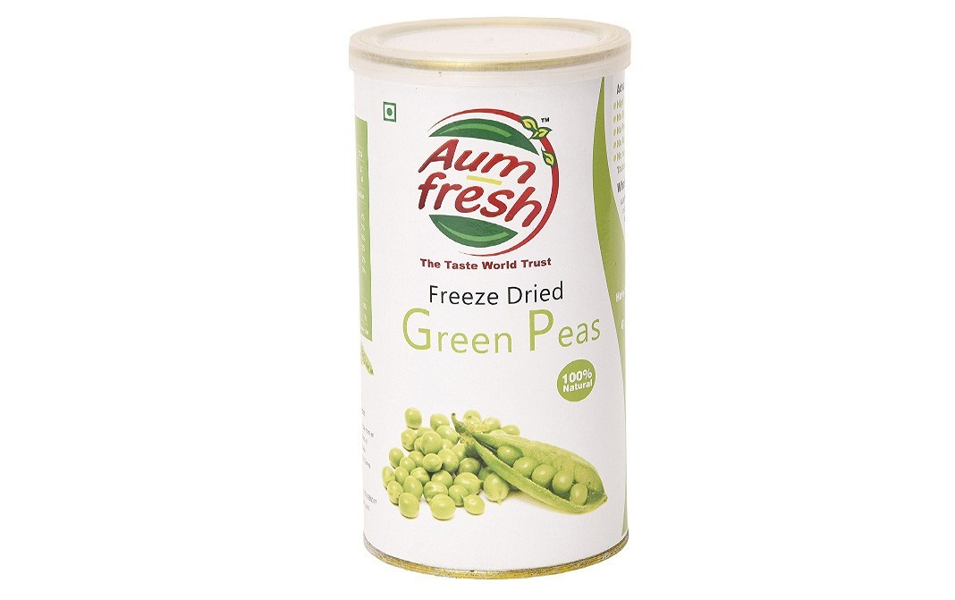 Aum Fresh Freeze Dried Green Peas    Can  50 grams